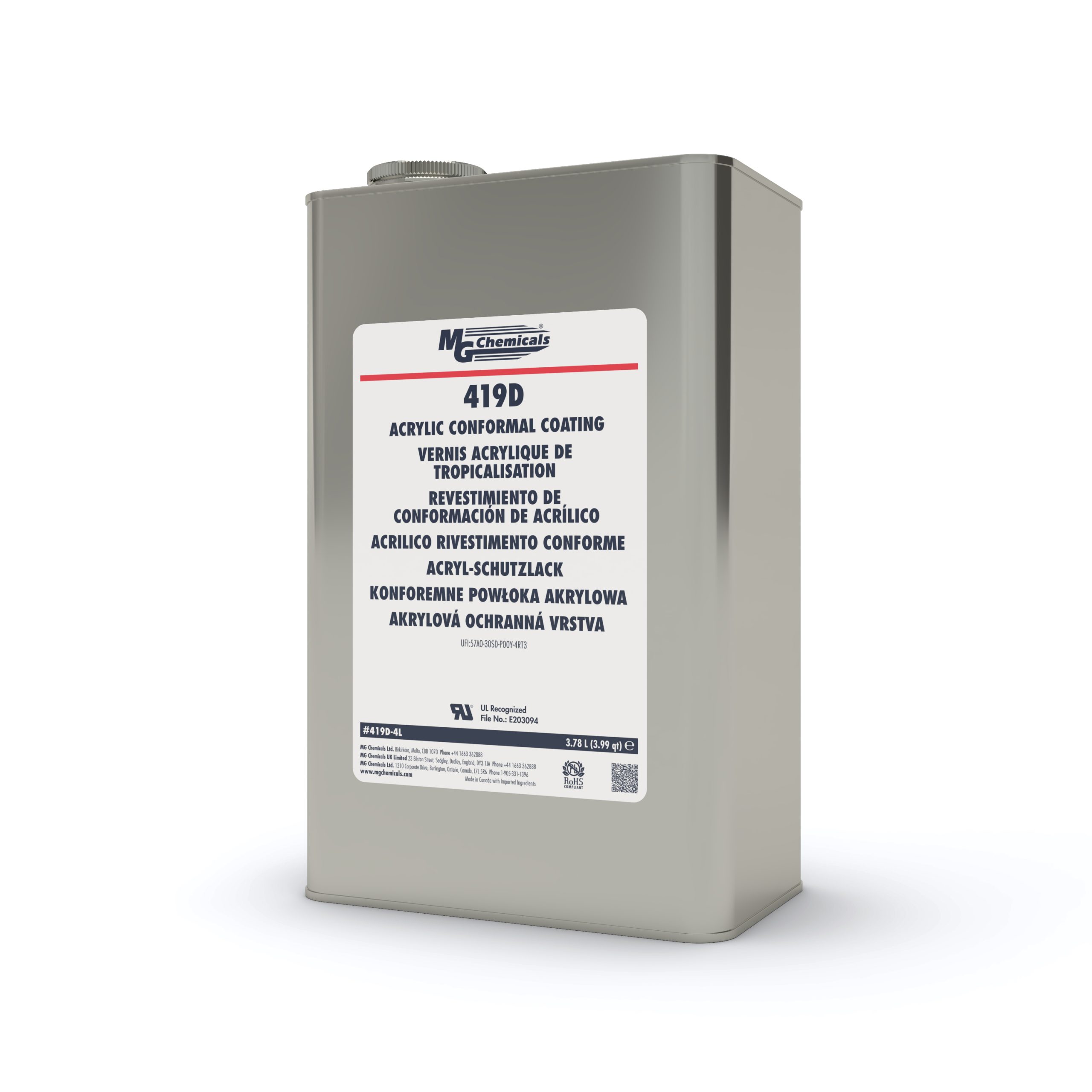PREMIUM CONFORMAL COATING - ACRYLIC 419D-4L