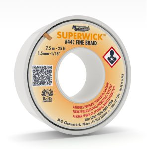 MG Chemicals Super Wick #2 Yellow Solder Desolder Braid 7.62M Static Free #442