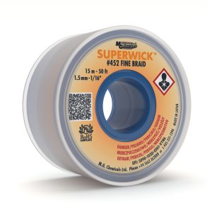 MG Chemicals Super Wick #2 Yellow Solder Desolder Braid 15.24M Static Free #452
