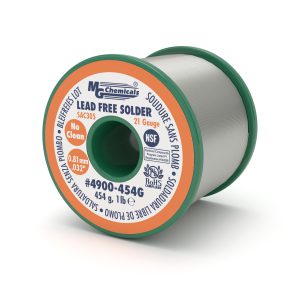 SAC305, 96.3% tin, 0.7% copper and 3% Silver, LEAD FREE, 0.81mm/0.032" Dia.
