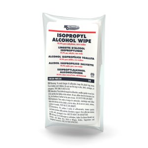 Pack of 25 Individual 99.95% Isopropyl Alcohol Wipes IPA 824-WX25 by MG Chemicals