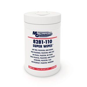MG Chemicals 8281-110 SUPERWIPES Lint Free Dry Wipes Popup Pack of 110