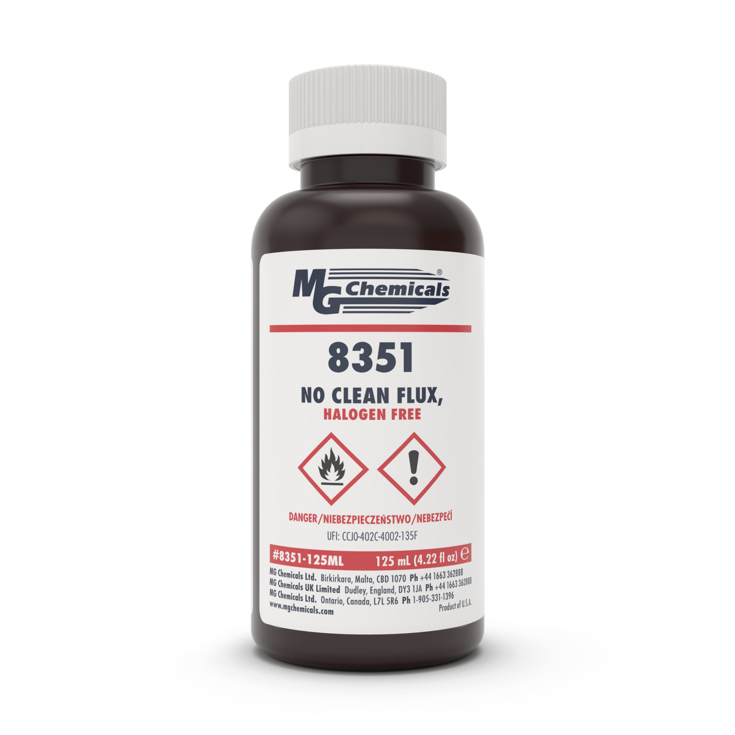 NO CLEAN HALOGEN FREE FLUX by MG Chemicals 8351-125ML