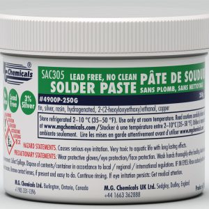 Lead Free No Clean Solder Paste Tub by MG Chemicals 4900P-250G