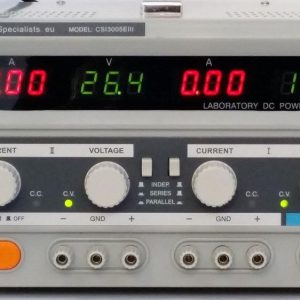 CSI 3005EIII Multi-turn Voltage Dials DC Regulated Linear Bench Power Supply 0-60V 0-5A (0-10A 0-30V) plus 1x 5V Fixed Output