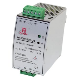 24 volt DIN Rail DC switch mode power supply 24V 2.1A 50W
