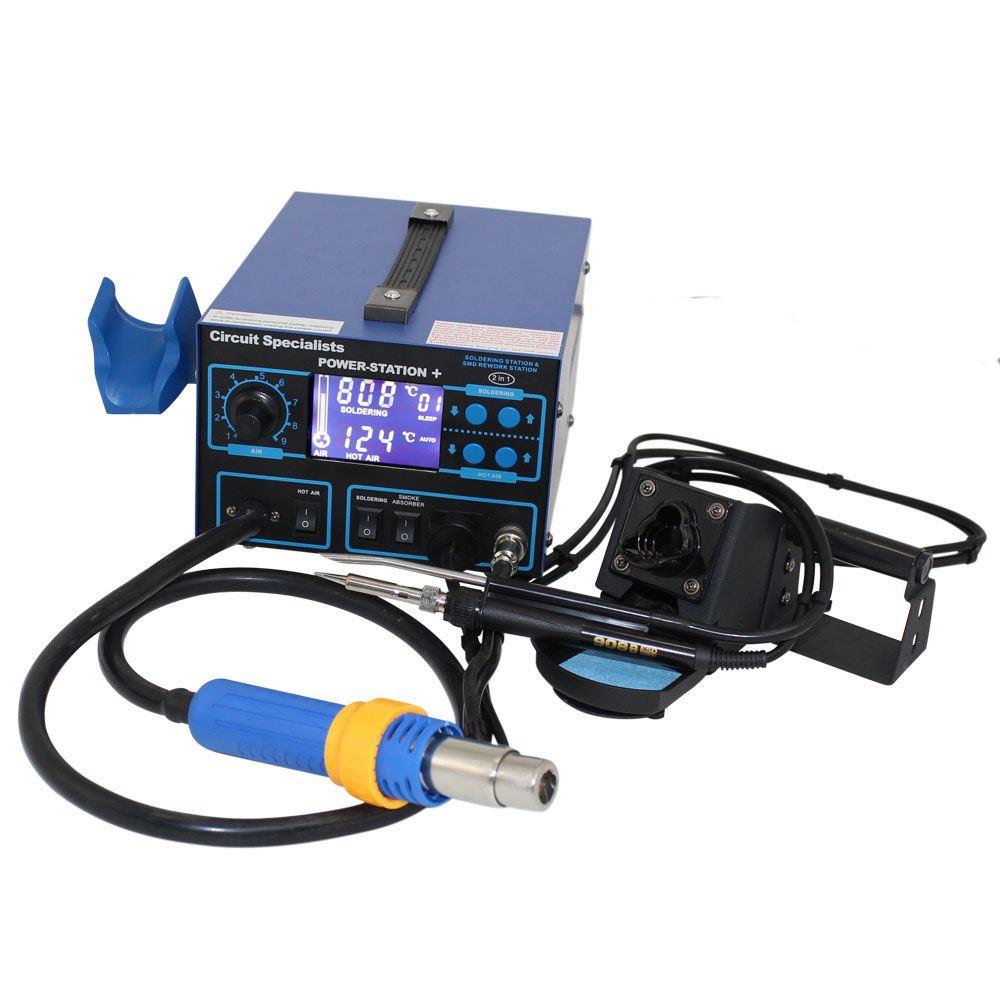 CSI POWERSTATION+ desoldering & hot air rework station with 75W Iron + vacuum pickup tool
