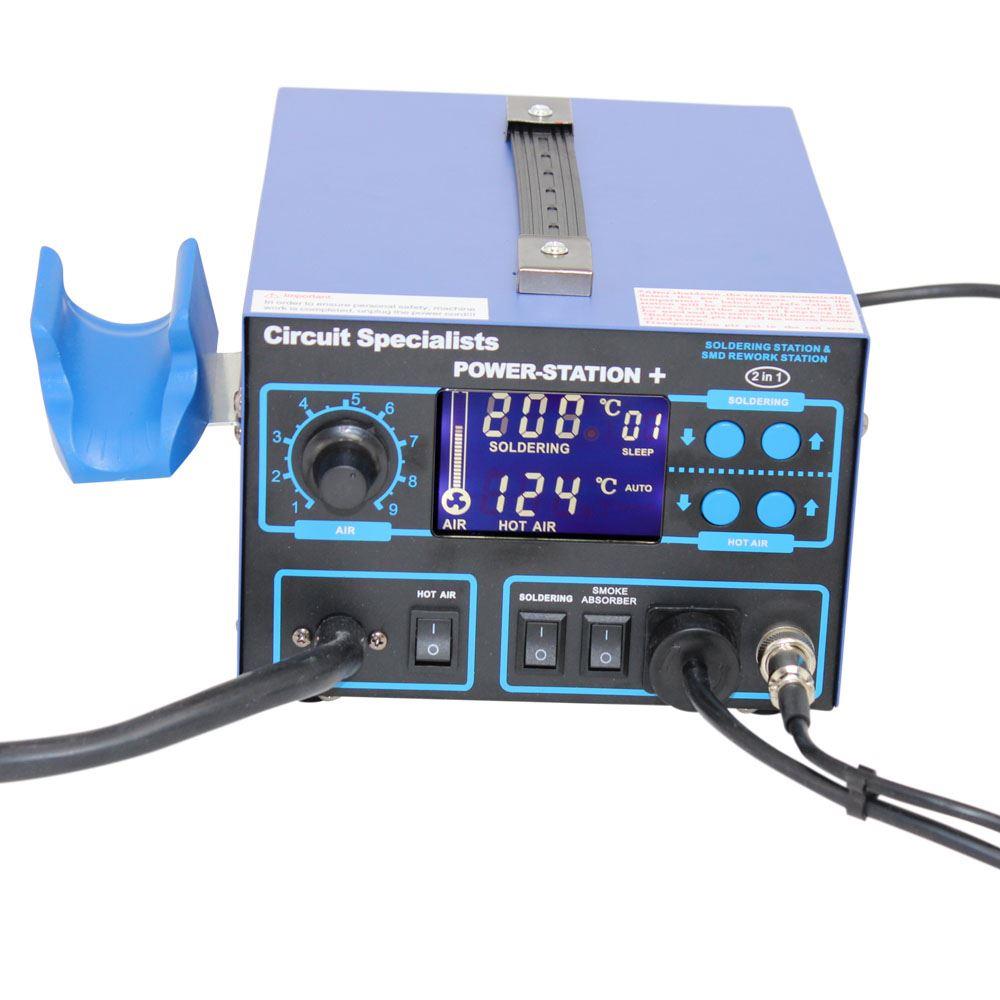 CSI POWERSTATION+ desoldering & hot air rework station with 75W Iron + vacuum pickup tool - Image 3