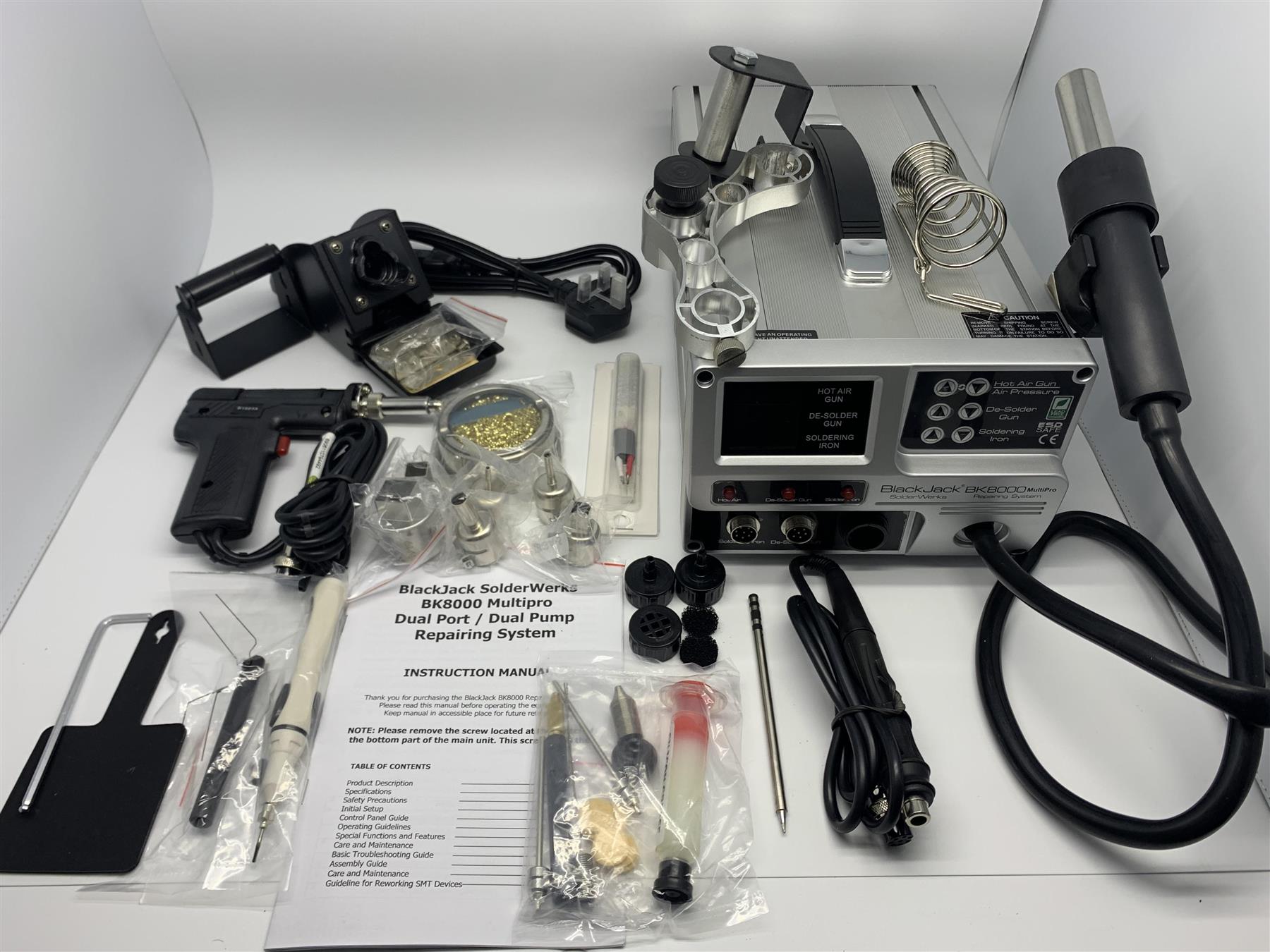 BK8000 MultiPro - BlackJack SolderWerks Advanced Dual-Pump Dual-Port Soldering Rework Station