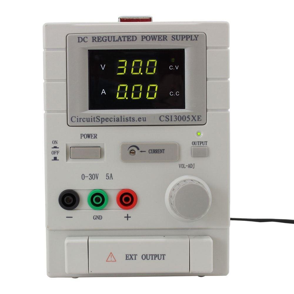 CSI 3005XE 0-30V 0-5A Adjustable DC Regulated Bench Power Supply