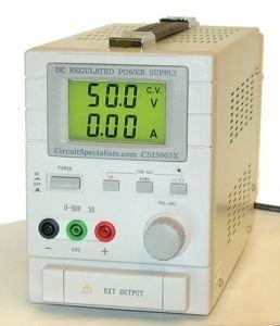 Regulated DC Output Linear Bench Power Supply 0-50V 0-3A Adjustable, 5V 1A Fixed CSI 5003X5