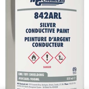 MG Chemicals 842ARL-900ML Acrylic Paint, Silver, 1-Part, 850ml Can