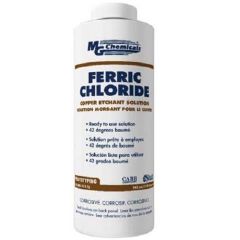 FERRIC CHLORIDE SOLUTION 415-1L. 1 litre bottle. Dark Brown