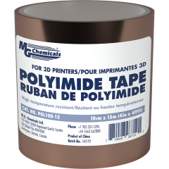 Polyimide High Temperature Insulation Tape by MG Chemicals W:100mm L:15 metres