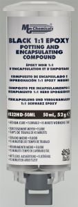 MG Chemicals 832HD 50ML Cartridge Black 1:1 ENCAPSULANT & POTTING COMPOUND