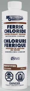 FERRIC CHLORIDE SOLUTION 415-500ML 500ml bottle. Dark Brown