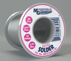 Leaded Solder Wire Roll 0.635mm Dia. 454g Sn60 / Pb40 4894-454G
