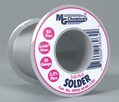 Leaded Solder Wire Roll 1.016mm Dia. 454g Sn60 / Pb40 4896-454G