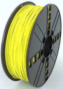 Premium PLA 3D Printer Filament 1.75mm, 1kg spool - Bright Yellow